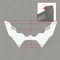 Accessoires modifiés pour motocyclettes Bouclier de fourche de moto OEM ODM Custom Updraft Wind Defector Air Spoiler
