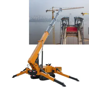 Rumah derek Diesel kualitas tinggi Tiongkok pengendali jarak jauh Spider Crane