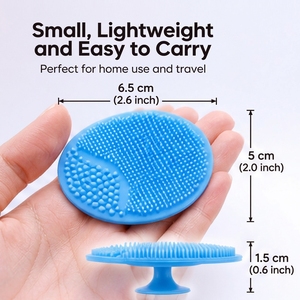 Wholesale <b>Silicone</b> Facial Cleansing Brush Deep Cleansing Exfoliating Face Scrubber with Suction Cup OEM ODM Custom Logo - Product Image 5