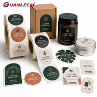 Étiquettes personnalisées pour bocaux et boîtes, autocollants d'emballage avec logo personnalisé, autocollants en vinyle prédécoupés pour contenants, bocaux, boîtes de conserve et emballages.