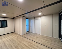 Maisonnette extensible de 350 pieds carrés avec 2 chambres, maison pliable extensible, maison préfabriquée modulaire, maison de ferme de luxe en conteneur, maisons rurales mobiles