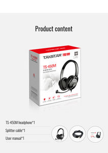 Auriculares de DJ Takstar TS-450M Nuevos, Auriculares de Una Oreja con Micrófono para DJ, Hechos en China - Product Image 6