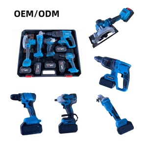 Ensemble de 5 Pièces en Gros Outils Électroportatifs Combinés sans Fil Clé Électrique Kit d'Outils à Batterie Acier Inoxydable - Product Image 1