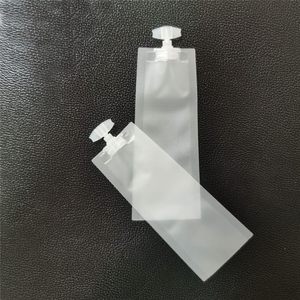 Sachets souples transparents en plastique pour liquides cosmétiques, shampoing crème mat, parfum, avec bec verseur, thermoscellables, portables, pour voyage - Product Image 6