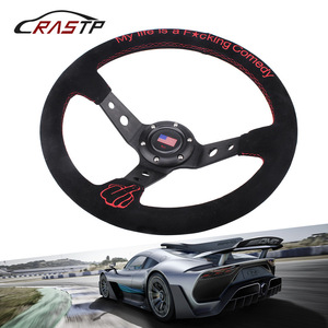 Volant de course CRAS TP Racing 345 mm Alcantara 3 branches pour performance automobile - Product Image 1