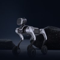 Robot chien quadrupède à roues pour l'éducation, le divertissement, la recherche et la mobilité en extérieur