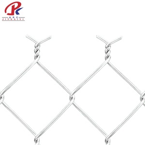 Galvanized Chain Link <strong>Fence</strong> Used to Enclosures for Livestock and Fish <strong>Ponds</strong> Lightweight Chain Link Mesh for Basketball Court - Product Image 1