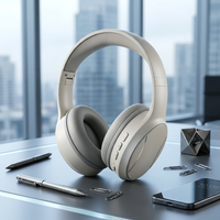 Harga Pabrik Headphone Nirkabel Over Ear dengan Mikrofon Terintegrasi untuk Panggilan Hands-free AAC Audiophile Aviation Use HiFi Stereo Music