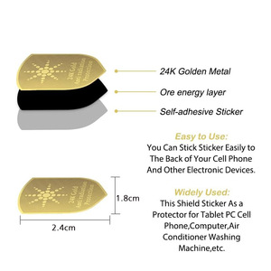Nueva Tecnología, Chip de Energía Escalar de Oro de 24K Contra EMF, Protección Cuántica Antiradiación, Etiqueta 5G <span class=keywords><strong>para</strong></span> Teléfono Móvil - Product Image 4