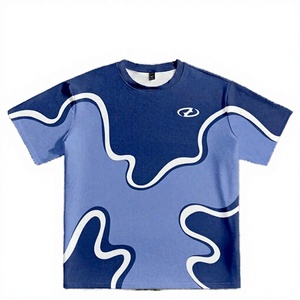 T-shirt en coton unisexe décontracté avec logo personnalisé, manches courtes, séchage rapide, respirant, tissu tricoté écologique, OEM ODM, coupe classique - Product Image 3