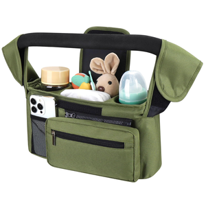Organizador <span class=keywords><strong>para</strong></span> Cochecito con Portavasos Aislados, Organizador Ajustable <span class=keywords><strong>para</strong></span> Cochecito con <span class=keywords><strong>Bolsa</strong></span> <span class=keywords><strong>para</strong></span> Teléfono Desmontable - Product Image 2
