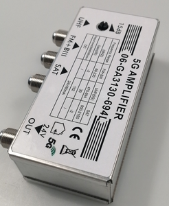 24V DC UHF 470-698MHz 5G amplificador FM + BII 88-230MHz sat 950-2150 MHz Amplificador de satélite cabecera Amplificador - Product Image 6