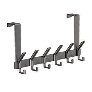 Perchero de pared con ganchos, autoadhesivo, sin necesidad de taladrar, diseño minimalista para almacenamiento en cocina y baño - Product Image 5