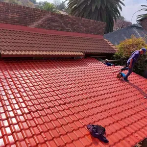 Tuile de toit de matériaux de construction de surface brillante fabriquée en Chine pour la plaine de construction de maisons vente en gros