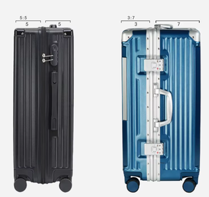 <span class=keywords><strong>Maleta</strong></span> <span class=keywords><strong>de</strong></span> Viaje con Ruedas Giratorias <span class=keywords><strong>de</strong></span> Neopreno <span class=keywords><strong>de</strong></span> Lujo, NUEVA 2024, 20, 26 y 29 Pulgadas, Metálica - Product Image 6