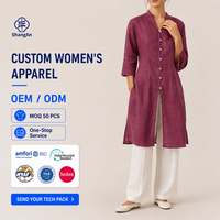 Vêtements en lin pour femmes, conçus sur mesure, mode décontractée, vêtements de vacances d'été, fournisseur en gros, fabricant, marque privée OEM