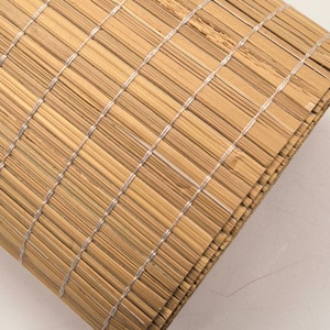 Rouleau de papier peint en fibre de bambou tissé à la main MYWIND, revêtement mural à texture de grille tissée naturelle pour l'intérieur et les meubles - Product Image 4