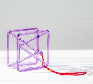 Pirámide Cantante de Cristal Morado Merkaba, Estrella Grande de Cuarzo, Instrumento de Sanación con Terapia de Sonido - Product Image 5