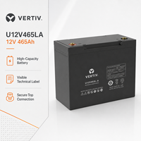 Batterie Reston Vertiv Emerson haute performance pour onduleur U12V465LA, batterie pour salle informatique 12V135AH, batterie au plomb sans entretien