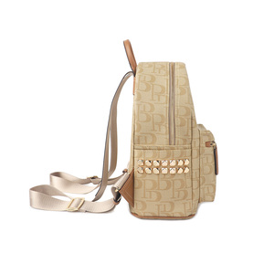 <span class=keywords><strong>2025</strong></span> mới sang trọng Ba lô cho cô gái phong cách Logo in Nữ presbyteria cao cấp giải trí du lịch tán đinh thiết kế - Product Image 4