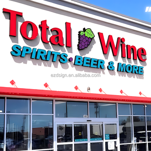 Ezd Tùy Chỉnh LED Rượu Cử<span class=keywords><strong>a</strong></span> Hàng Dấu Hiệu Cho Rượu Vang Cử<span class=keywords><strong>a</strong></span> Hàng 3D Ngoài Trời Chiếu Sáng Phí<span class=keywords><strong>a</strong></span> Trước Thắp Sáng Kênh Thư LED Phí<span class=keywords><strong>a</strong></span> Trước Xây Dựng Logo Signage - Product Image 1