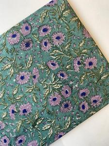 <b>Hot</b> Sale Floral Hand Block Print Cotton Fabric Cambric Running Textile for Apparel Home Decor - Product Image 1