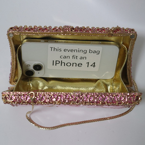 <span class=keywords><strong>Pochette</strong></span> de Soirée de Luxe pour <span class=keywords><strong>Femme</strong></span>, Petite, Ornée de Strass et Cristaux, Sac de Mariage Nuptial <span class=keywords><strong>avec</strong></span> Chaînes, Style Classique et Tendance - Product Image 5