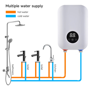 <span class=keywords><strong>Calentador</strong></span> de Agua Eléctrico Instantáneo Inteligente de Alta Calidad, Económico, con Control Táctil, Resistente al Agua IPX4, de Plástico, para Garaje - Product Image 2