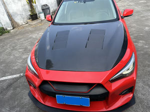 Capot d'évent de capot moteur avant en Fiber de carbone pour Infiniti Q50 2014-<span class=keywords><strong>2023</strong></span> - Product Image 3