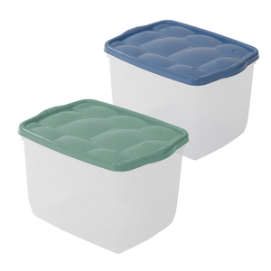 Tartarugo <b>Kitchen</b> <b>Storage</b> Box 400x300x250mm PP Plastic Eco-Friendly Green Blue Lid with Seal for Home Organization - Product Image 1