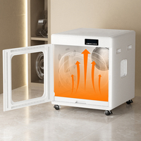 Sèche-cheveux professionnel silencieux pour chiens de compagnie 200L grande capacité ABS écologique 4 vitesses toilettage intelligent Séchoir à cheveux Salle de bain Salon