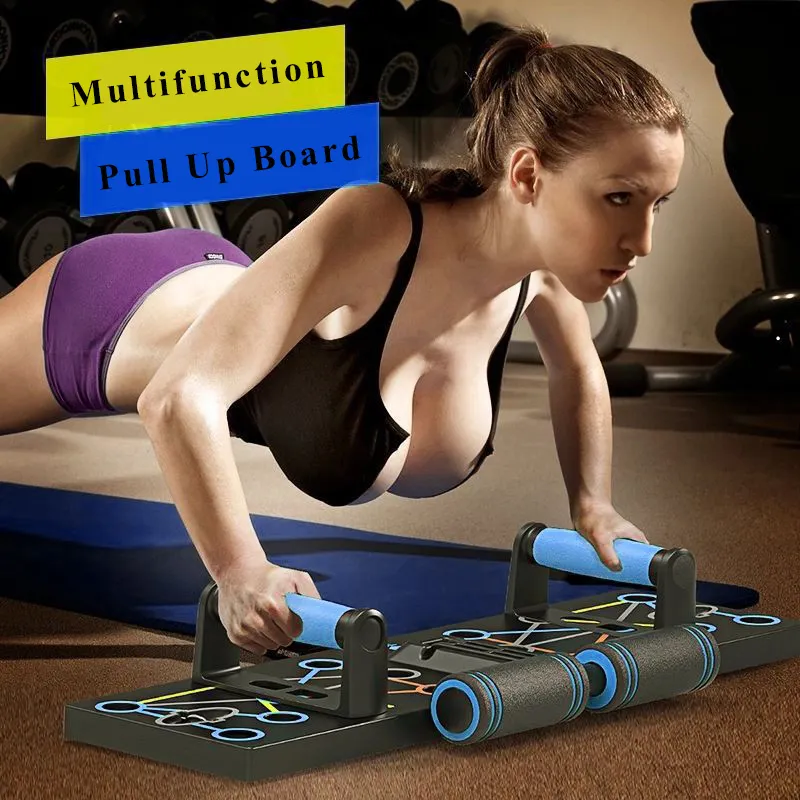 Factory Direct Günstige Custom Gym Home Push Up Bar Multifunktion 9 12 14 In 1 Fitness Workout Faltbare Power Press Push Up Board