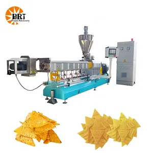 Máquina de produção de chips de milho para lanches, máquina extrusora de linha de produção de chips de tortilla