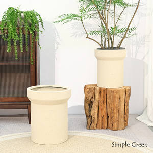 <span class=keywords><strong>Maceta</strong></span> Nórdica Minimalista para Sala de Estar, Balcón, Pasillo, de Gran Calibre, Tipo Pata de Pato, Cilíndrica Recta, para Exteriores YX141 - Product Image 5