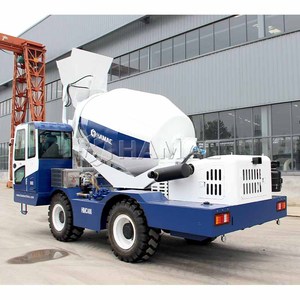 Mini camion malaxeur à béton autochargeur de 3,5 m³ en gros avec remorque, machine à béton auto-malaxante HAMAC - Product Image 5