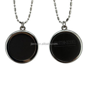 Baru Tiba Liontin Hitam Murni Bulat Liontin Lava Vulkanik <span class=keywords><strong>Quantum</strong></span> Menerima Logo Kustom - Product Image 4