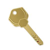 Cylindre de serrure de porte double face haute sécurité premium avec clés informatisées, antivol et protection incendie