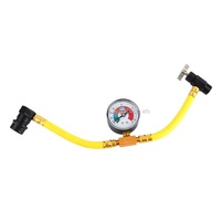 Kit d'outils de charge de réfrigérant R134a ac, avec jauge 0-60 psi et coupleur rapide, ouvre-bouteille de liquide refroidissant
