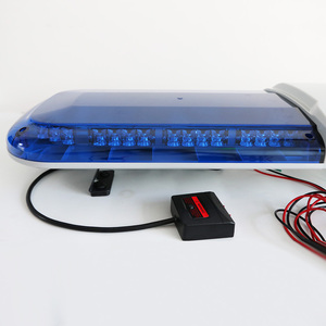 Barra de luz de advertencia LED de 47 pulgadas mejorada DC 12V Barra de luces intermitente de emergencia en la azotea 200W amplificador de sirena altavoz cargador de bocina - Product Image 3
