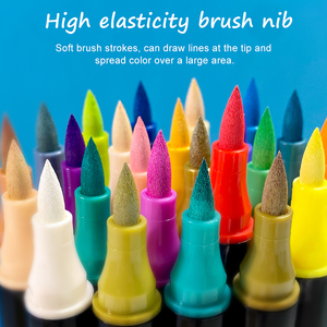 Nghệ Thuật 120 Màu Sắc Tip Kép Acrylic Đánh Dấu Bàn Chải Bút Sơn Trẻ Em Người Lớn Nghệ Sĩ Tốt Điểm Màu Acrylic Đánh Dấu - Product Image 2