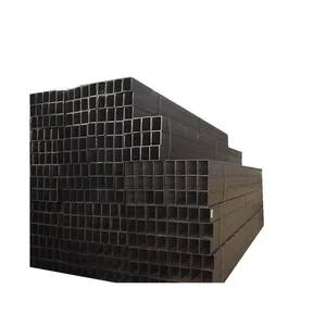 Мягкая углеродистая сварная металлическая Ms Erw черная железная полая секция прямоугольная и квадратная стальная труба 200x200 оцинкованная квадратная труба
