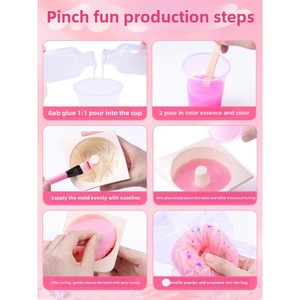 Kit de Diversión para Manualidades con Silicona, Unisex, Material Plástico, Juguete Antiestrés con Forma de Pata de Gato, en Caja, para Niñas y Niños - Product Image 5