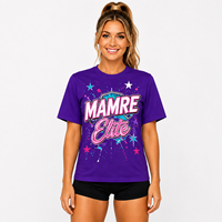 T-shirt personnalisé pour femme de cheerleading, vert sarcelle foncé, manches courtes, imprimé, esprit d'équipe, logo personnalisé, t-shirt d'entraînement pour équipe de danse