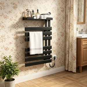 Sèche-serviettes électrique intelligent avec commande vocale par application, étanche IPX4, radiateur mural en acier à faible teneur en carbone - Product Image 6