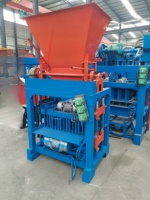 Machine manuelle hydraulique de fabrication de blocs creux en cendres volantes avec moteur vibrant et moteur de 4,8 kW