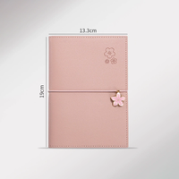 Buku Catatan Promosi Lucu Seri Bunga Sakura 32K dengan Sampul Kulit Thermal Binding, Warna Kustom, dan Logo Kustom Cetak UV