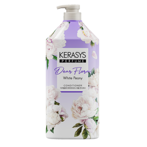 Kerasys Dearflora KR White Peony Rinse 1.5L Esencia Floral Hidratante Sedosa para un Cabello Suave y Liso, Cuidado para Todo Tipo de Cabello - Product Image 1