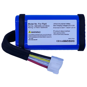 แบตเตอรี่ลิเธียม ID1060-B ลิเธียม3.7V ขนาด5200mAh สำหรับลำโพงแบบพกพา <span class=keywords><strong>JBL</strong></span> <span class=keywords><strong>flip</strong></span> <span class=keywords><strong>5</strong></span> Flip5 - Product Image 2