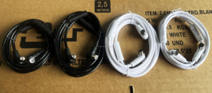 Câble d'antenne coaxiale avec gaine en PVC pour utilisation avec moniteur HDTV et projecteur - Product Image 3