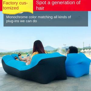 आधुनिक आउटडोर inflatable सोफे बिस्तर. मनोरंजन डिजाइन प्लास्टिक सामग्री. कस्टम लोगो ओएम - Product Image 3
